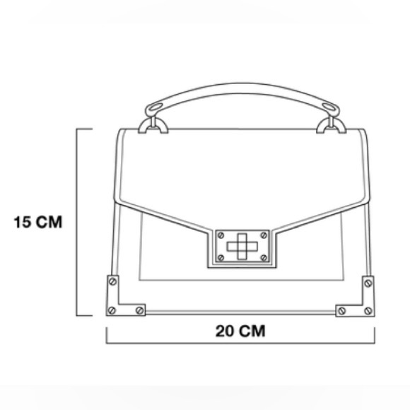 The Kooples Emily Croc-Embossed Leather Mini Crossbody Small NWT gold hardware - Picture 10 of 16